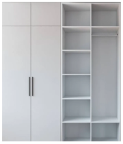 Распашной шкаф Вилета 5 (700*2500*500)