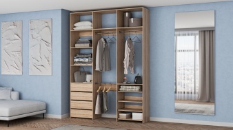 Стеллаж для одежды Мирта 88 BMS из ЛДСП