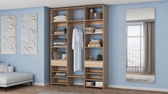 Стеллаж для одежды Мирта 93 BMS из ЛДСП