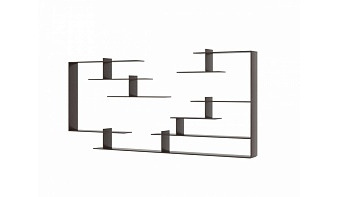Полка навесная Сеул 5 BMS темного цвета
