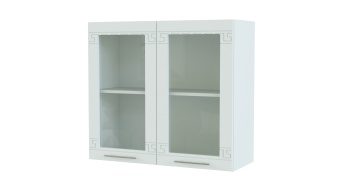 Шкаф навесной 2 двери со стеклом Греция BMS