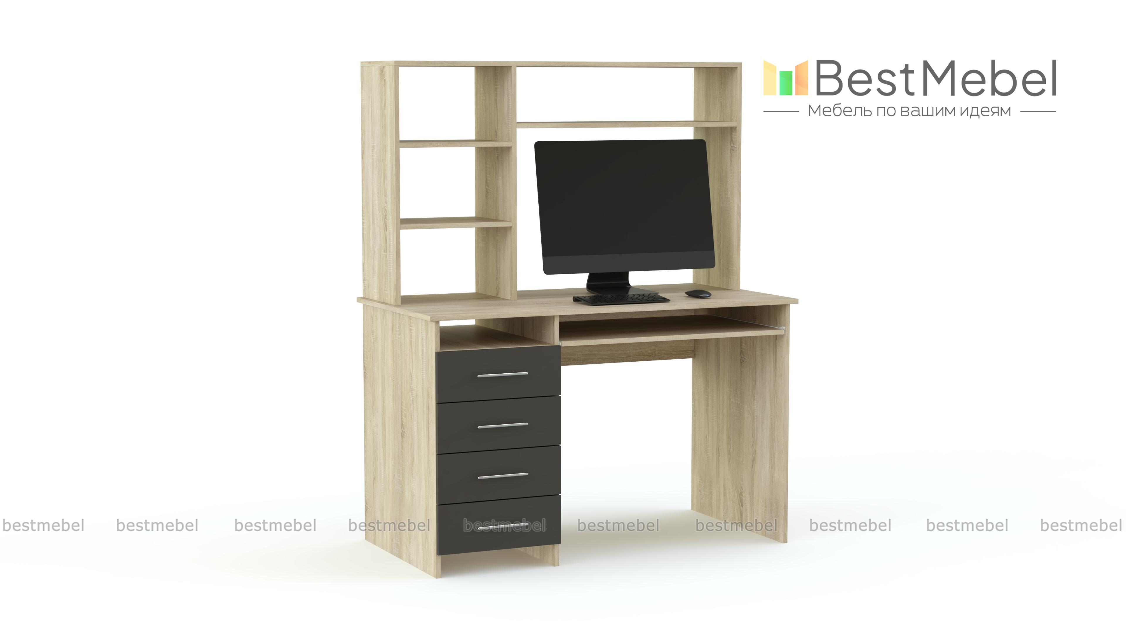 Компьютерный стол Милак глянец 11 BMS - Фото