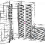 Чертеж Набор распашных шкафов Меркурий Рейка 4 BMS