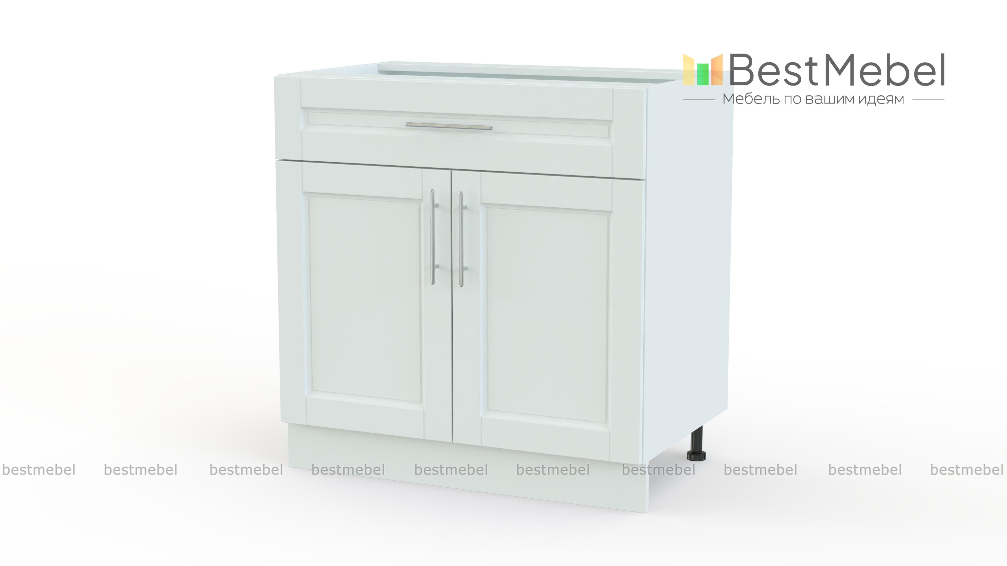 Шкаф нижний с 2-мя дверцами и ящиком Сканди BMS - Фото