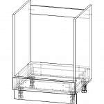 Схема сборки Шкаф нижний под духовку Европа 600 BMS