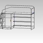 Чертеж Кровать-чердак Миф-11.11 BMS
