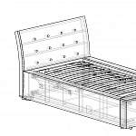 Чертеж Кровать Дарина ПМ-1 BMS