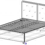 Чертеж Кровать Барселона BMS
