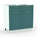 Шкаф нижний 2 двери 2 ящика Палермо BMS - Фото 3