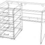 Схема сборки Письменный стол Алиса 18 BMS