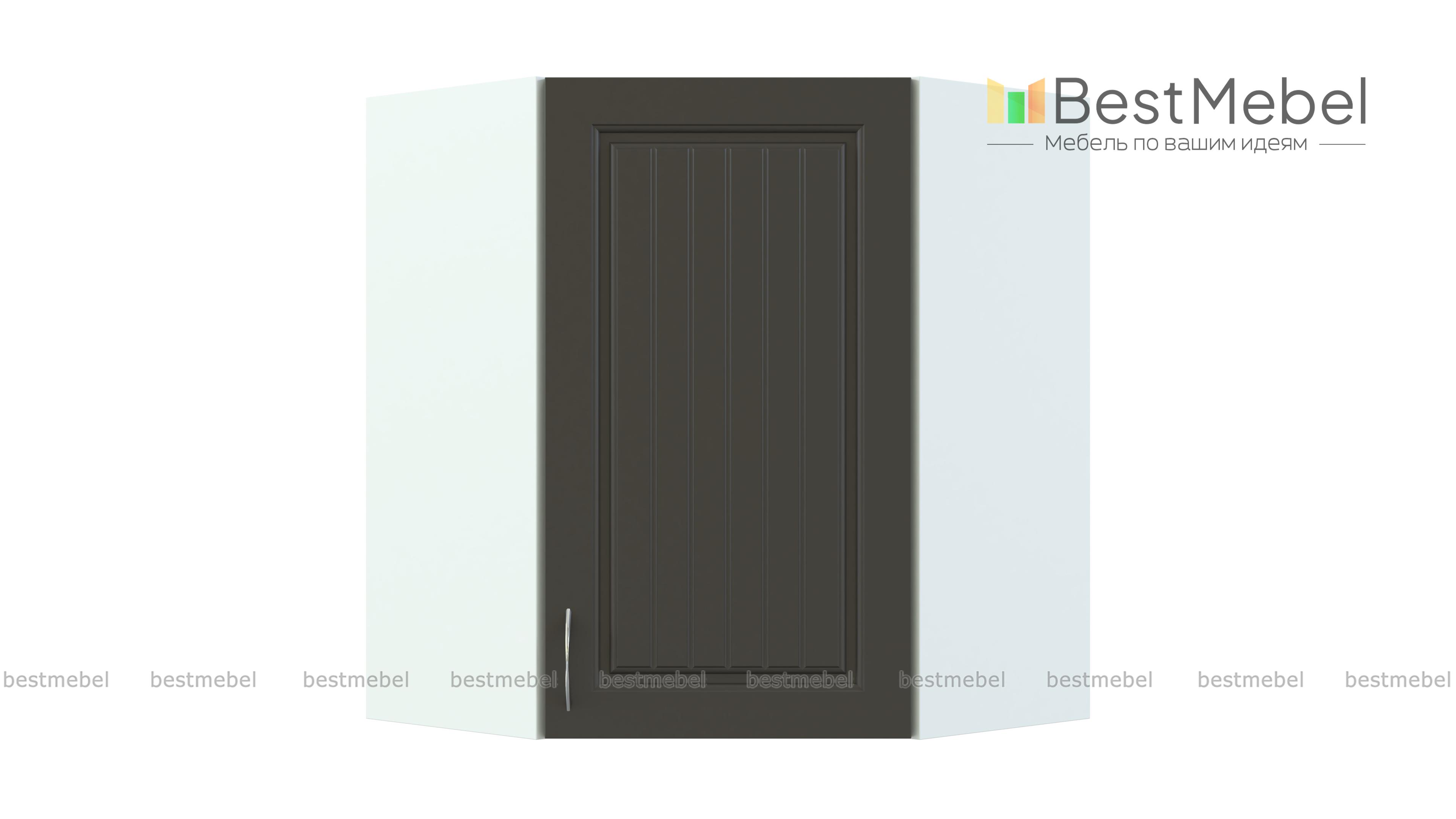 Шкаф навесной угловой Николь BMS - Фото