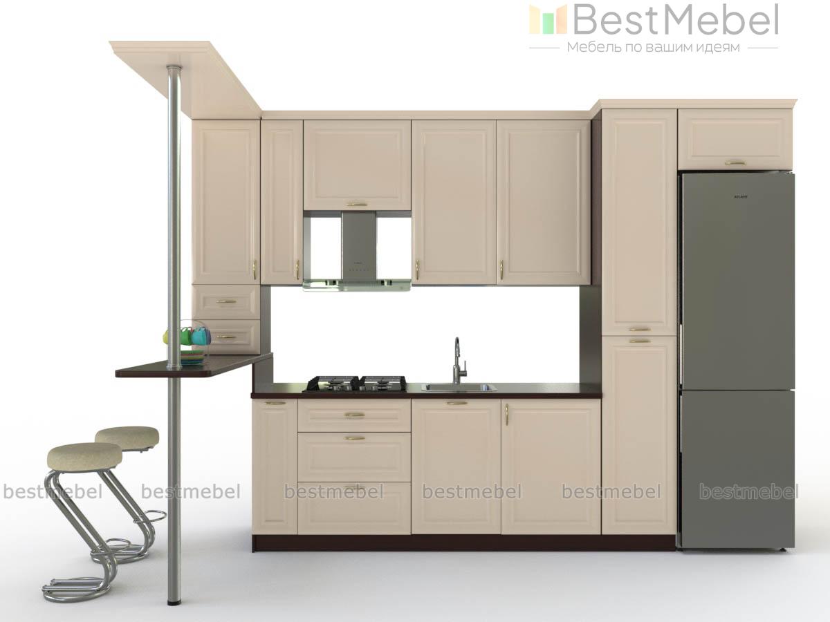 Кухня с барной стойкой Тилли-1 BMS - Фото