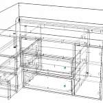 Чертеж Детская кровать Медисон 2.10 BMS