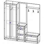 Схема сборки Прихожая Билли 6.3 BMS