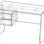 Чертеж Стол для ноутбука Рикард BMS