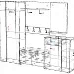 Чертеж Прихожая Чили BMS