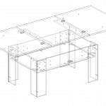 Чертеж Журнальный стол Безе 5 BMS