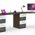 Письменный стол для двоих Виктория 27 BMS - Фото 1