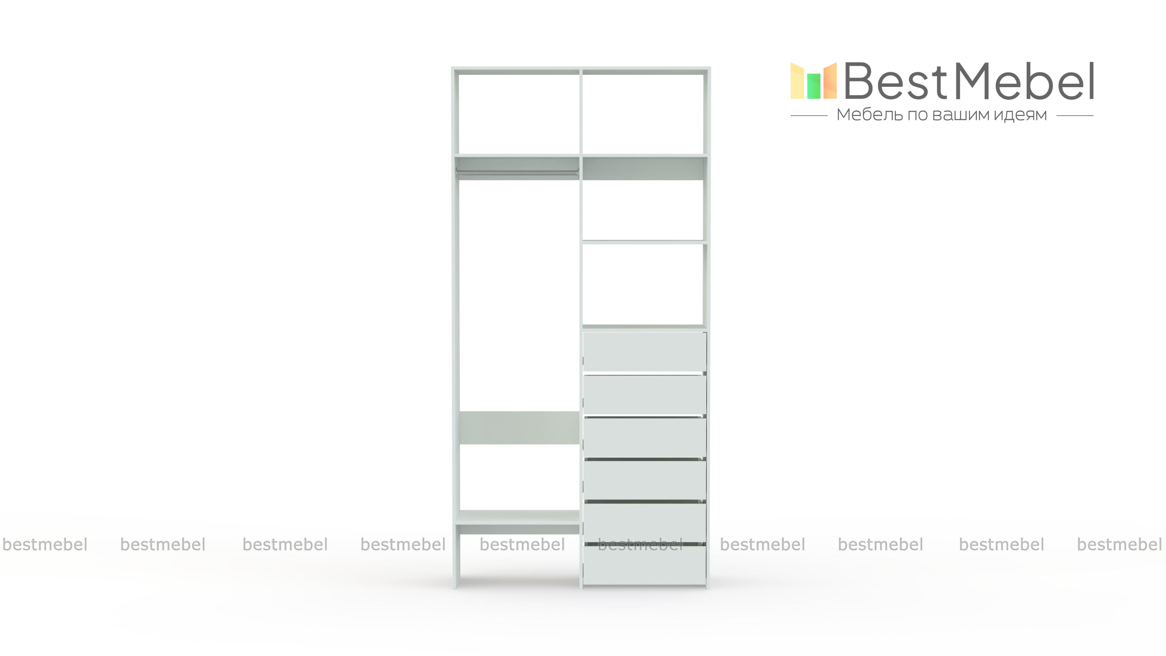 Стеллаж для одежды Мирта 38 BMS - Фото