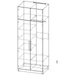 ЭСКИЗ Распашной шкаф Вилета 5 (900х2300х600)