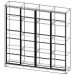 Схема сборки Книжный шкаф-купе Виктори BMS