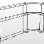 Чертеж Стойка ресепшн Frank 3 BMS
