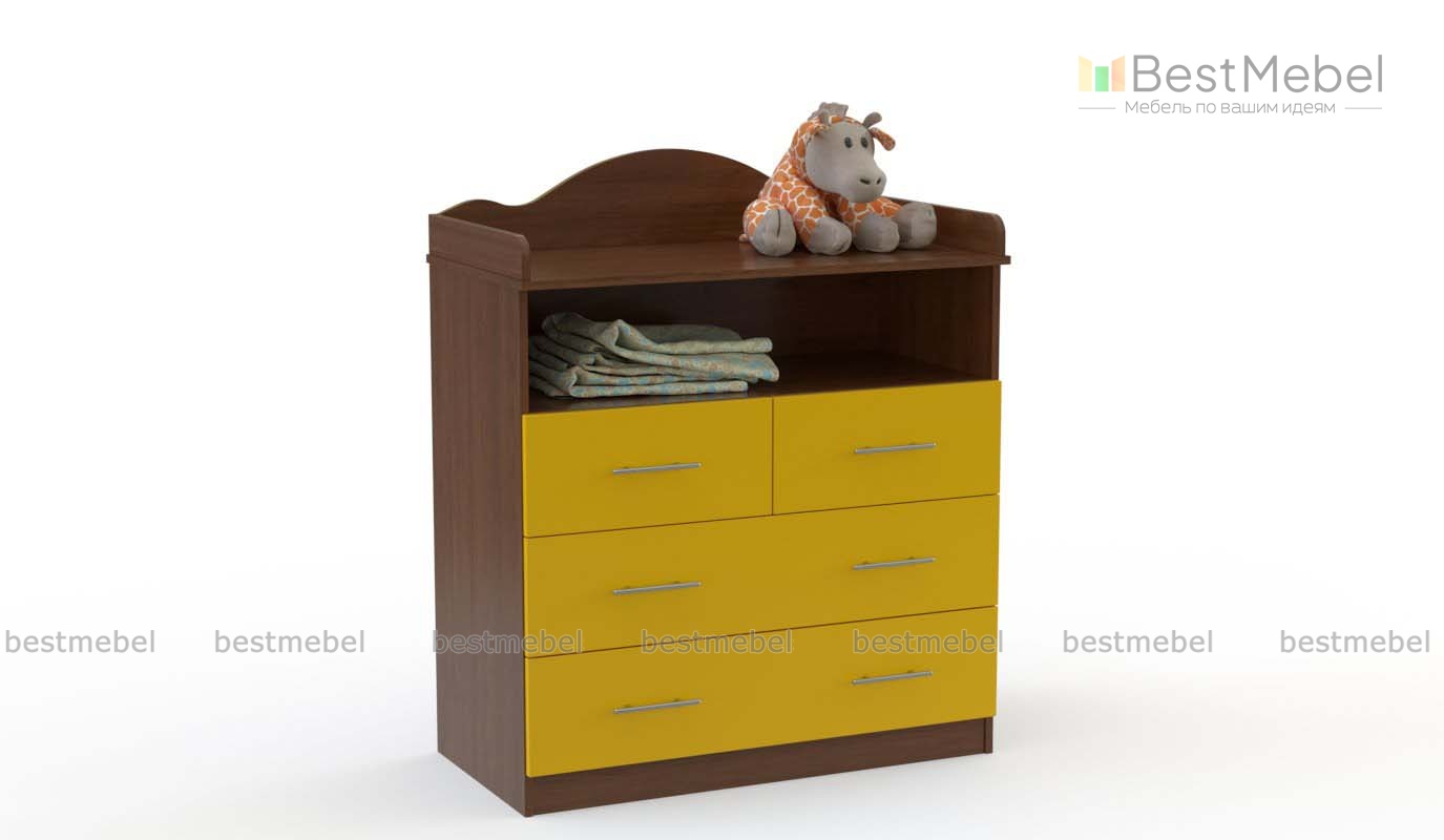 Пеленальный комод Фиалка 4 BMS