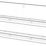 Чертеж Полка навесная Соната BMS