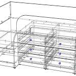 Чертеж Кровать-чердак Маркиз 35 BMS