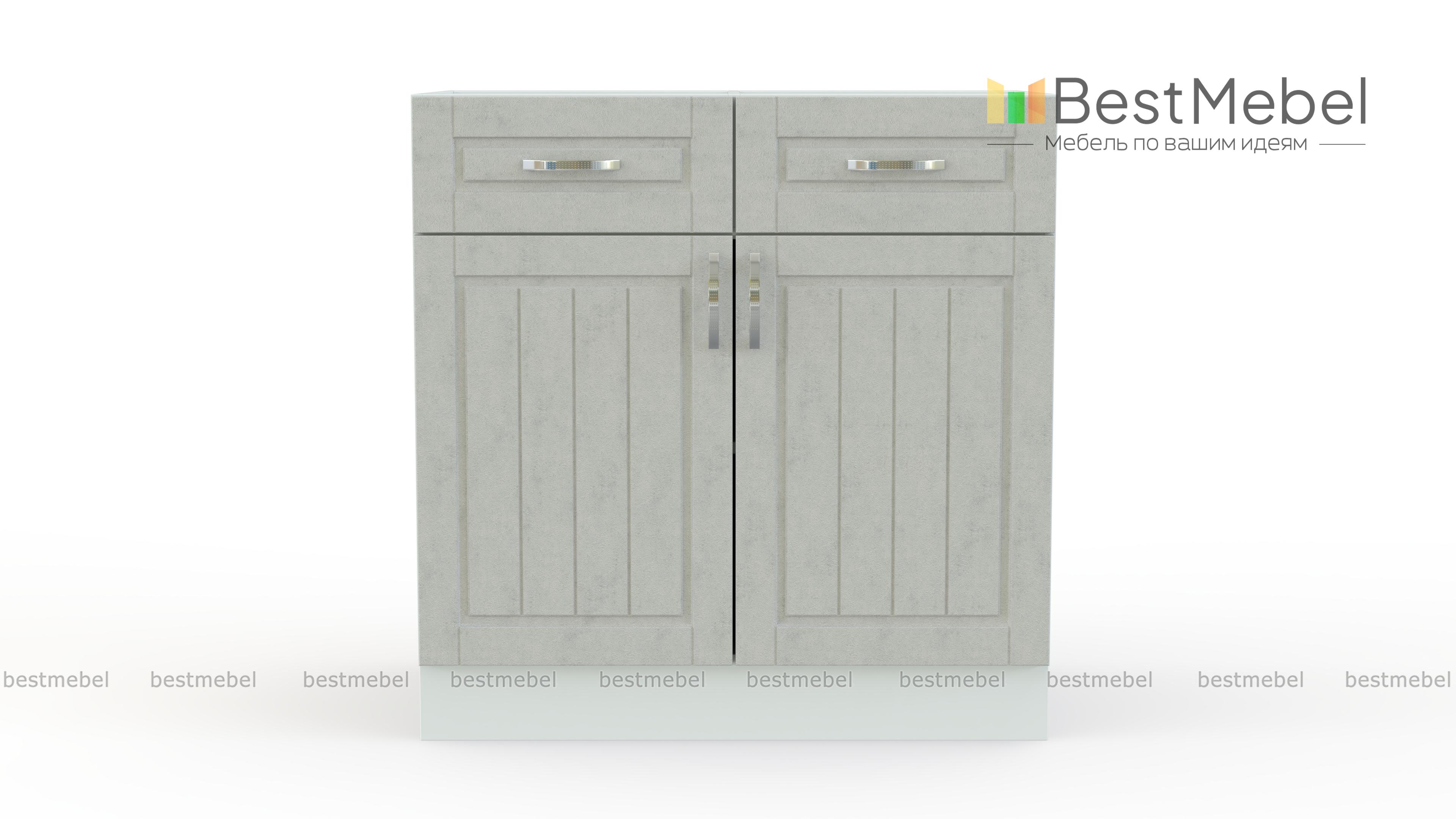 Шкаф нижний Лондон 2 двери 2 ящика BMS - Фото