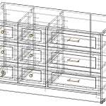 Чертеж Комод Логос №23 BMS