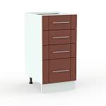 Шкаф нижний с 4-мя выдвижными ящиками Ирен BMS - Фото 3