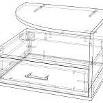 Чертеж Прикроватная тумба Corsica BMS