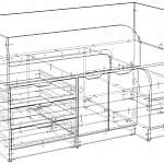Чертеж Кровать-чердак Астра-9 BMS