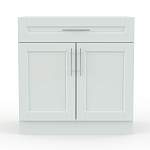 Шкаф нижний с 2-мя дверцами и ящиком Сканди BMS - Фото 3
