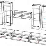 Чертеж Гостиная стенка Fever 1 BMS