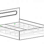 Чертеж Кровать Байрон BMS