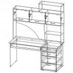 Чертеж Стол компьютерный №7 BMS