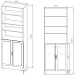 Книжный шкаф Карлос 026 BMS