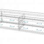 Чертеж Комод прикроватный Тис - 108 BMS