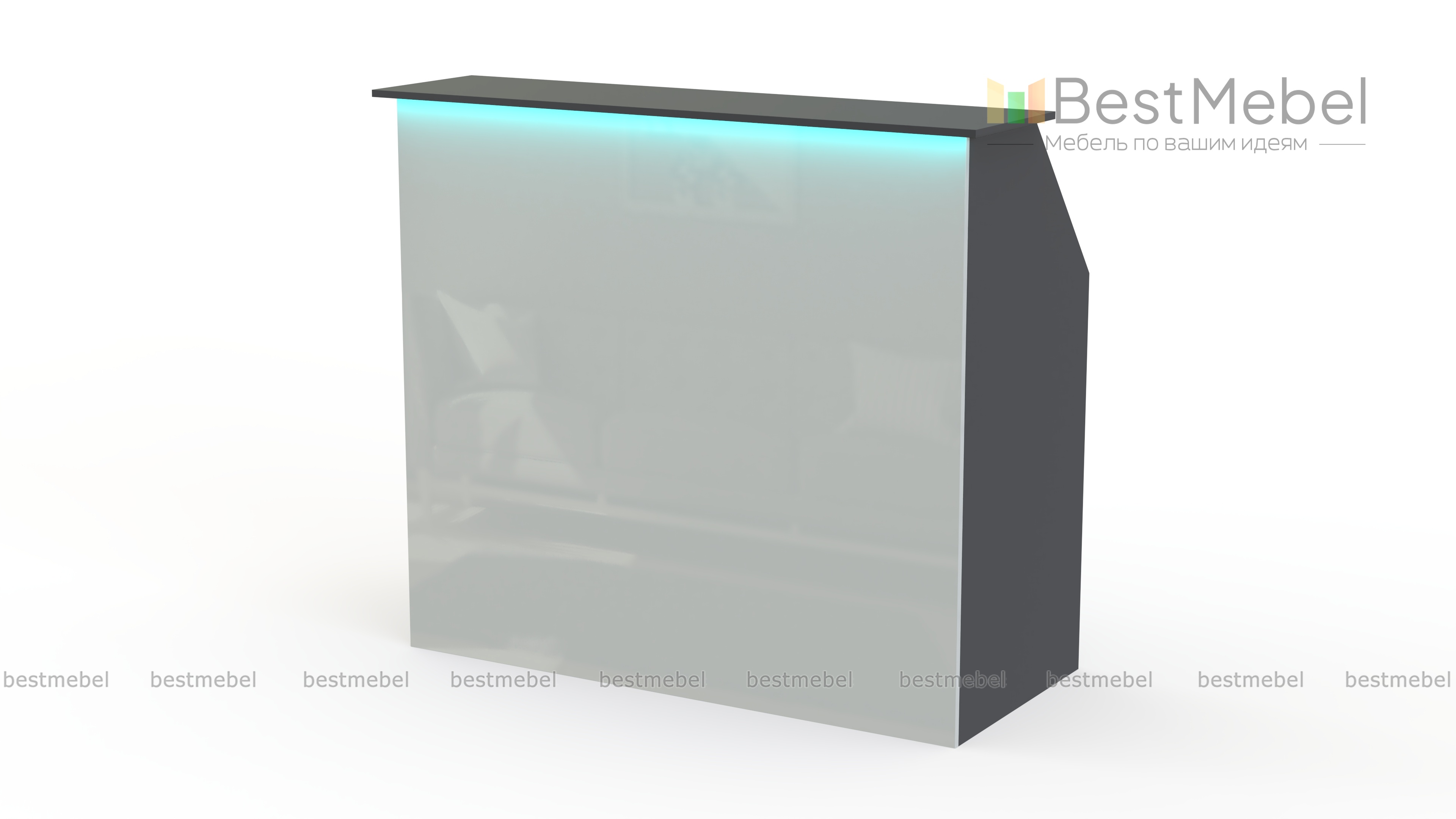 Стойка ресепшн №37 с подсветкой BMS