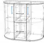 Чертеж Комод радиусный Нико 10 BMS