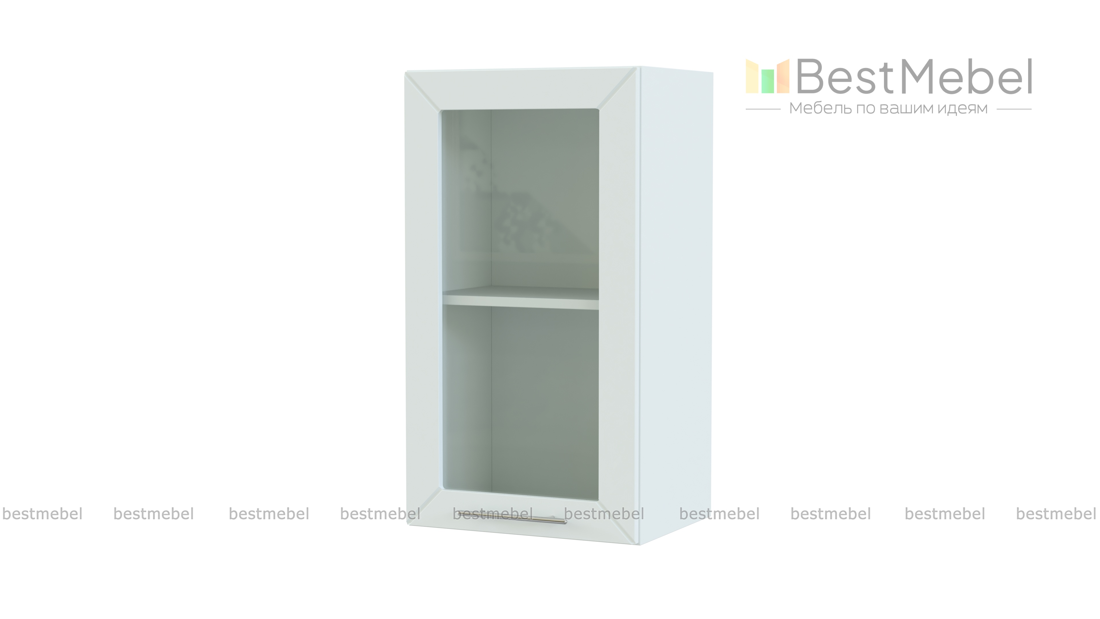 Шкаф верхний с 1-ой остекленной дверцей Тетчер BMS