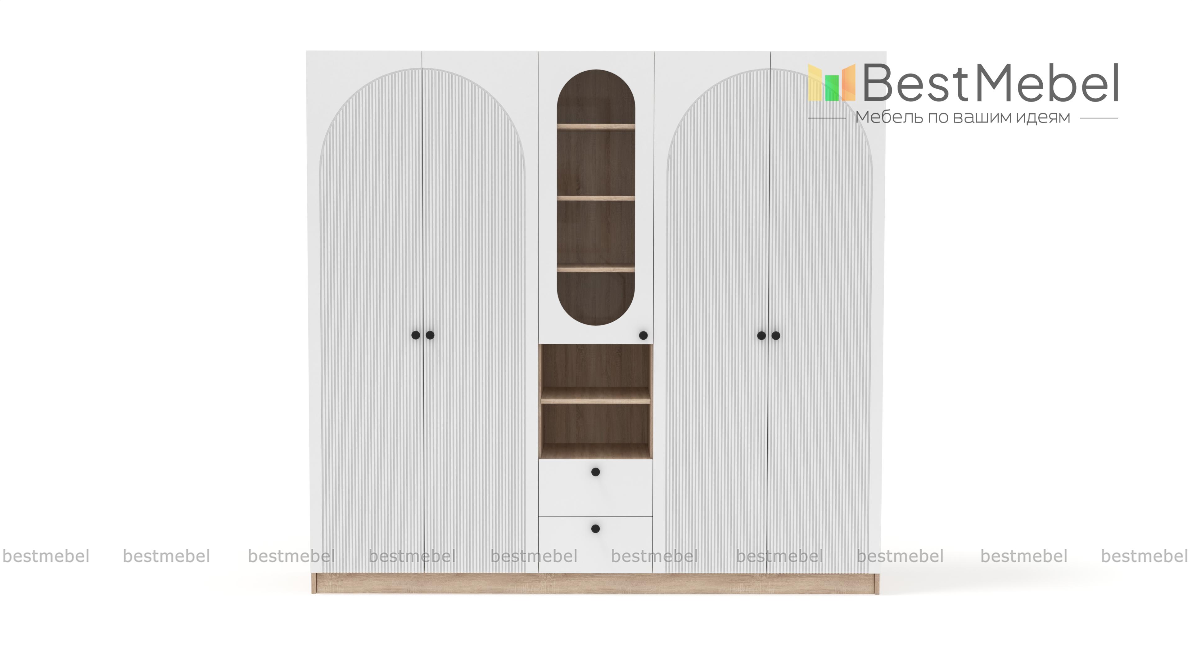 Шкаф распашной Вивьен 25 BMS - Фото