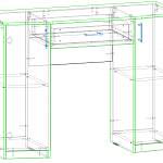 Чертеж Туалетный стол Виктория №6 BMS