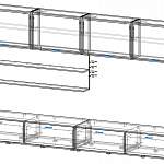 Чертеж Мебельная стенка Фиджи-4 BMS