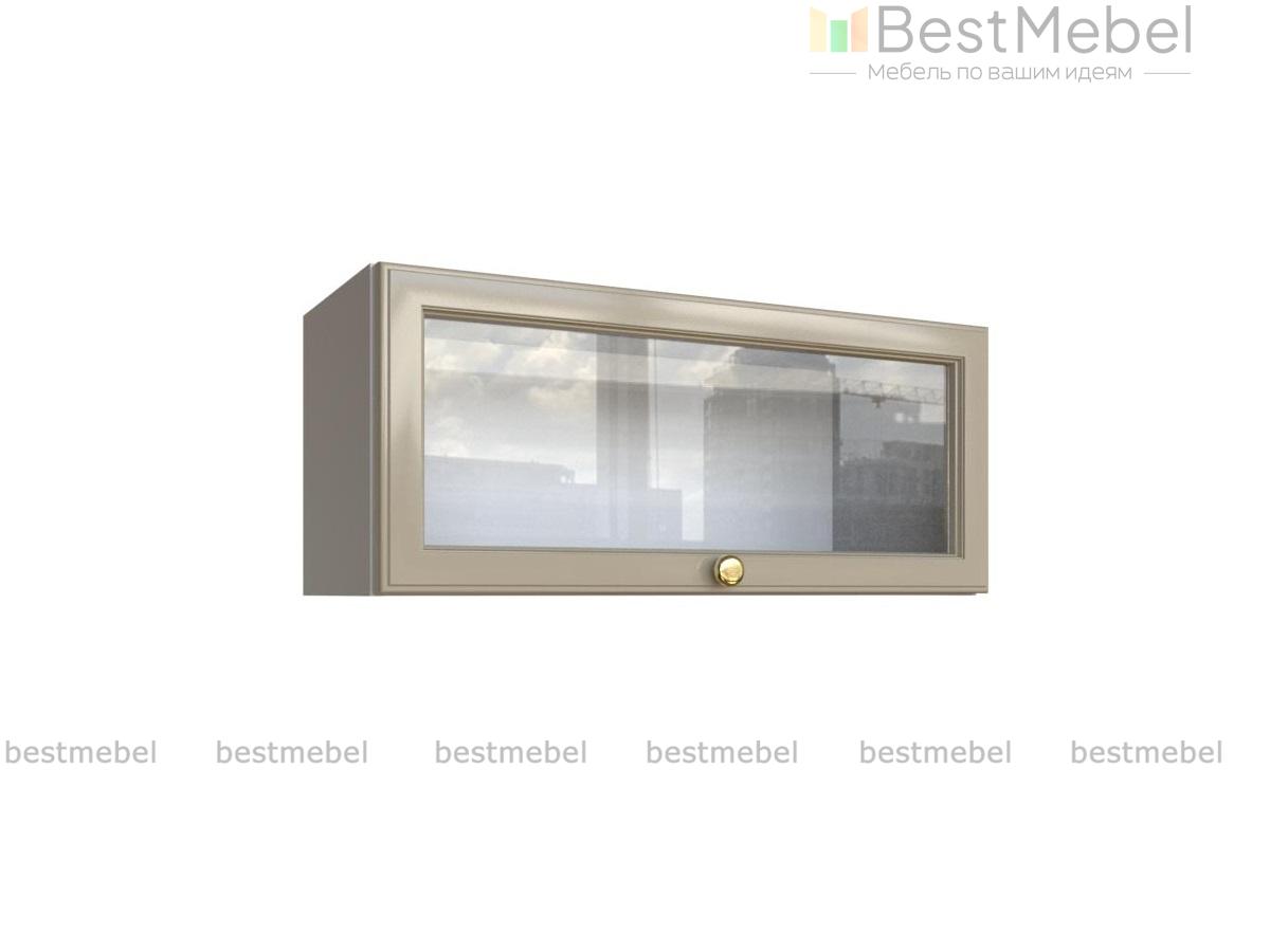 Шкаф верхний горизонтальный остекленный Шарлин BMS - Фото