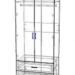 Чертеж Шкаф 2.2 Шатурский BMS