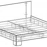 Чертеж Кровать Вероника Б BMS