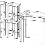 Чертеж Обеденная группа Эконом BMS